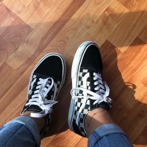 Vans old skool checkerboard shoes